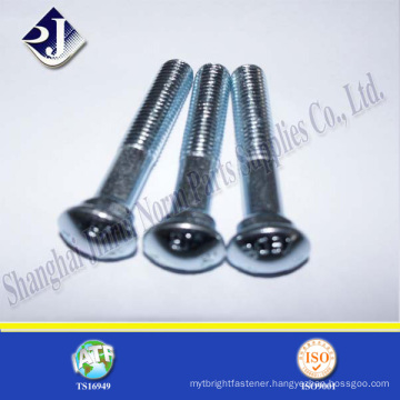 for pipe blue zinc plated oval neck track bolts